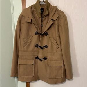 A.N.A Women’s Wool Coat With Hood Size XL